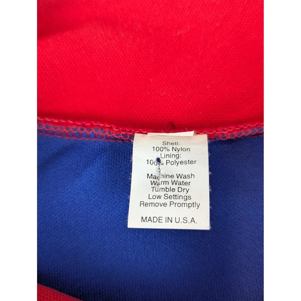Blue Red Union Jack‎ Track Jacket Full Zip Mens Size L Made in USA VTG Full Zip